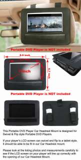 Description of Car Headrest Mount for 7 Inch Portable DVD Player