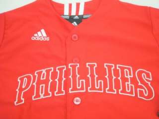 Adidas Phil. Phillies MLB Baseball Sewn Jersey Youth S