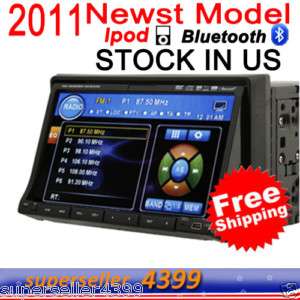 DIN 7 CAR INDASH DVD CD  PLAYER LCD TOUCH SCREEN  