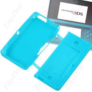 Blue Soft Rubber Case for Nintendo 3DS N3DS G3D 28109  