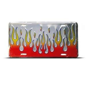  Fire Flames Flame Firefighter Metal Novelty License Plate 