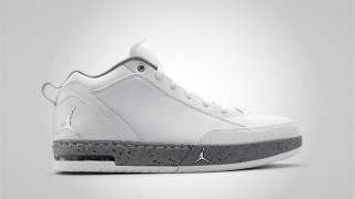 White/Metallic Silver Cement Grey