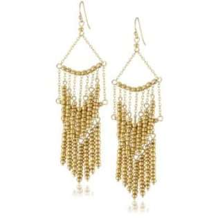   Angel Lee Angel Safina Two Tiered Gold Glass Seed Bead Chandelier