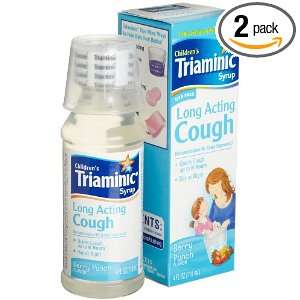 Triaminic Long Acting Cough Syrup, Berry Punch Falvor, 4 Ounce Bottles 