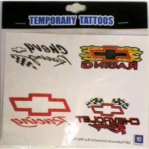  GM Chevy Racing Removable Tattoos. Case Pack 144 Sports 