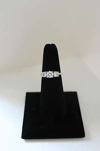 Stone Diamond Ring, 1.5 karats, 14k White Gold  