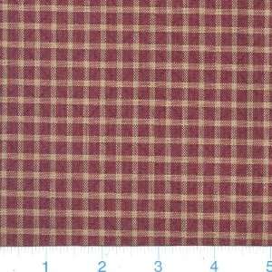  54 Wide Oak Bluff Crimson & Khaki Fabric By The Yard 