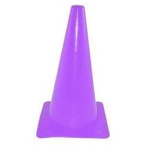 12 Colored Poly Cone Purple   Sports Exercise Equipment   Set of Six 