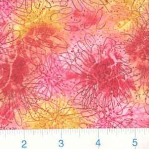  45 Wide Floral Texture Pinks Fabric By The Yard Arts 