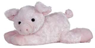 12 Aurora Plush Pink Pig Piggolo Farm Piggy Flopsie Stuffed Animal 