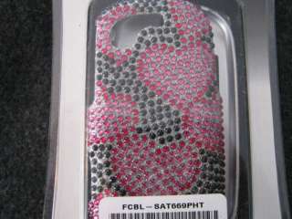 LUXMO SAMSUNG GRAVITY T BLING HEARTS PINK/BLACK CASE  
