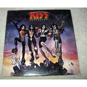  KISS autographed SIGNED Destroyer RECORD *proof 
