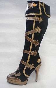   Pirate Circus Gypsy Roman Warrior Soldier Costume Boots Shoes Woman 7