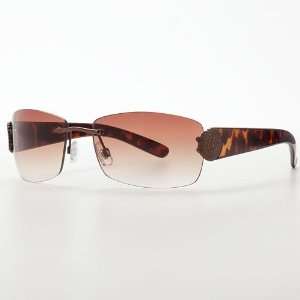 SONOMA life + style Medallion Rimless Rectangle Sunglasses  