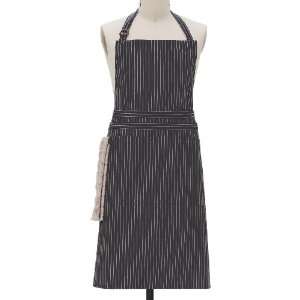 Kay Dee Designs Pin Striped Oversized Apron, Charcoal