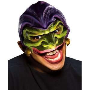  Scary Joker Evil Jester Vinyl Halloween Costume Mask Adult 