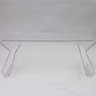 LexMod Acrylic Coffee Table with Magazine Rack in Clear