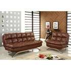 set with pillow top seat in deep black bonded leather