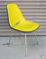 Original Eames/Miller Fiberglass Shell Chair Upholstere  