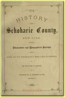 SCHOHARIE COUNTY NEW YORK NY Family History Genealogy  