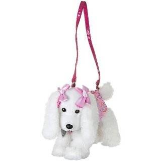 Poochie & Co. Plush Butterfly Poodle Dog Purse WHITE/MULTI by Poochie 