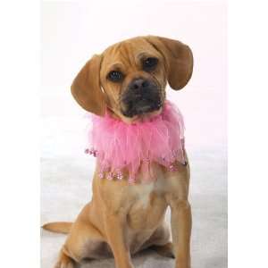  Aria Pink Pupalina Scrunchy Dog Collar   Large