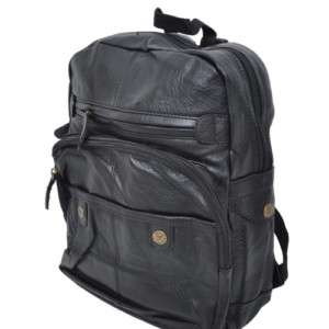 712)Unisex casual faux leather stylish back pack  