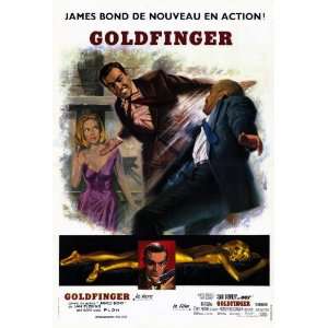  Goldfinger (1964) 27 x 40 Movie Poster French Style A 