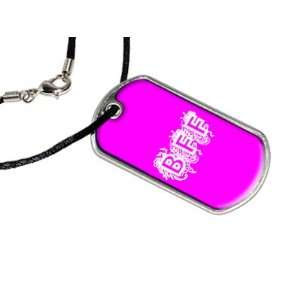  BFF   Best Friends Forever Pink   Military Dog Tag Black 