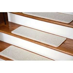 Dean Serged DIY Carpet Stair Treads (13)   Buff Ivory/Beige Plush 27 
