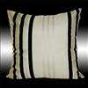 2X GRAY BROWN STRIPES PILLOW CASES CUSHION COVERS 17  