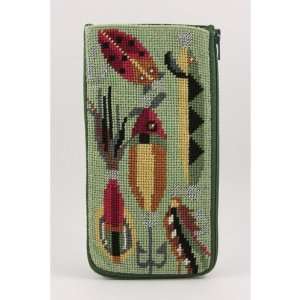  Eyeglass Case   Fishing Lures   Needlepoint Kit Arts 