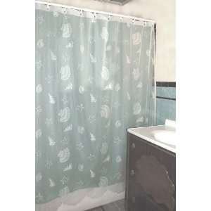  Seashells Lace Shower Curtain   IVORY color
