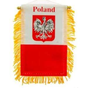  Poland Old Flag Mini Banner 3 x 5 Patio, Lawn & Garden