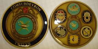 Submarine Development Squadron 12 SubDevRon Coin SSN 691 710 751 757 