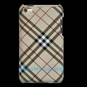 Hard Cover Case Plaid Skin For iPod Touch 4 4G 4TH GEN  