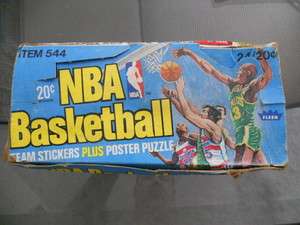 NBA basketball Team stickers full 24 sealed packs box 1979  