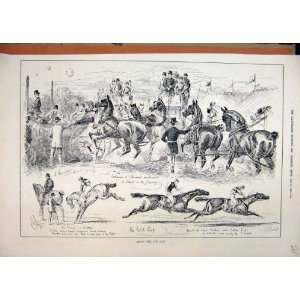  Ascot Horse Racing 1883 Gold Cup Carriage Jockey Print 