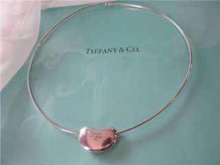 Tiffany & Co. Elsa Peretti Large Bean Oval Slide Choker Sterling 