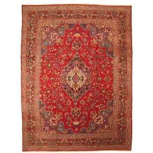   Hand Knotted Mashad Persian Rug   97x129 
