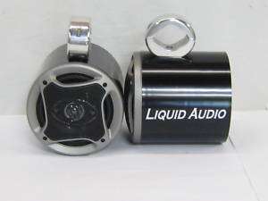 Liquid Audio* L 2 Black Wakeboard Tower Boat Speakers  