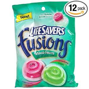 Life Savers Fusions Mixed Fruit, 6 Ounce Bags (Pack of 12)  