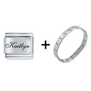    Edwardian Script Font Name Kaitlyn Italian Charm Pugster Jewelry