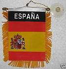 espana kingdom of spain flag mini banner w name new