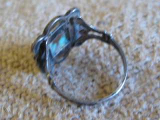 Vintage Sterling Turquoise Navajo Ring  