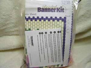 THE BEADERY CRAFT PROJECT/FLOWER BASKET/BANNER KIT/NEW  