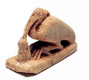 Rare Egyptian limestone ibis c.700 BC  