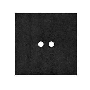  2 Leather Button Square Black By The Each Arts, Crafts 