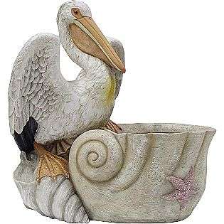 Pelican Statue with Planter  Outdoor Living Outdoor Decor Lawn 