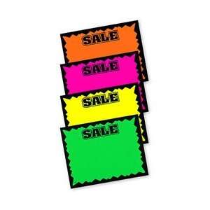   Colored Blank Retail Sale Cards   5.5 X 7